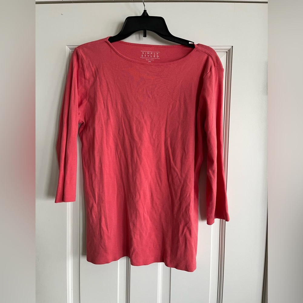 Women’s salmon color top